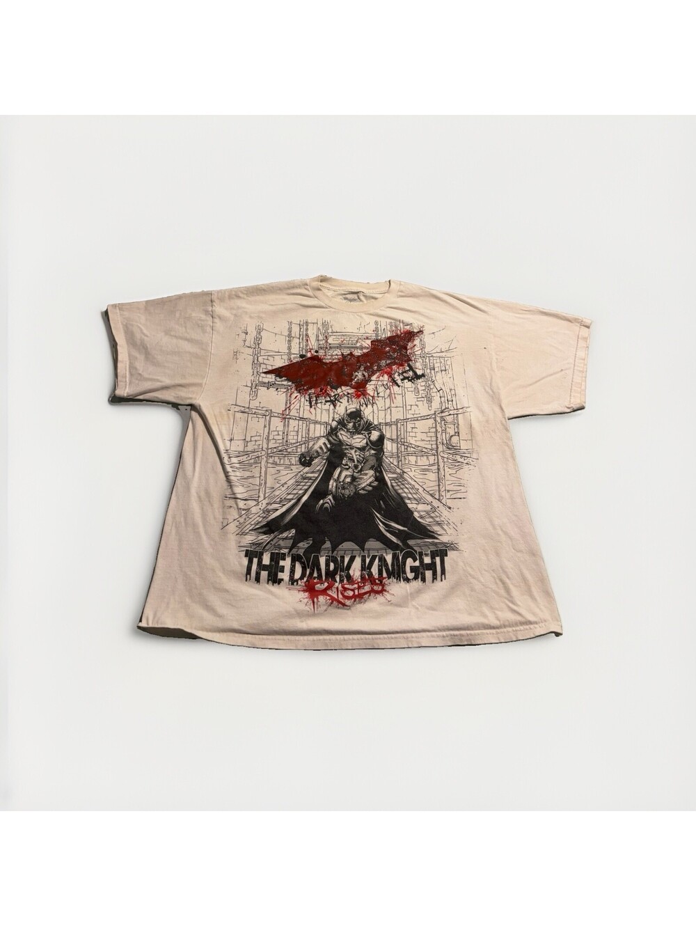 Vintage The Dark Knight Shirt Batman All Over Print Movie Promo Joker Ledger y2k